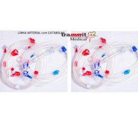 Linha de sangue arterial 8 mm com catabolha