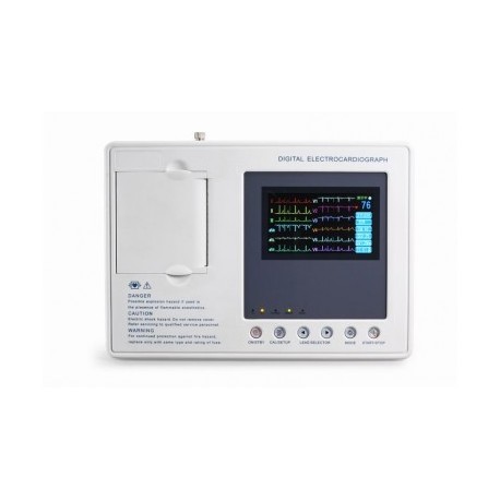 Eletrocardiógrafo de ECG de três canais 