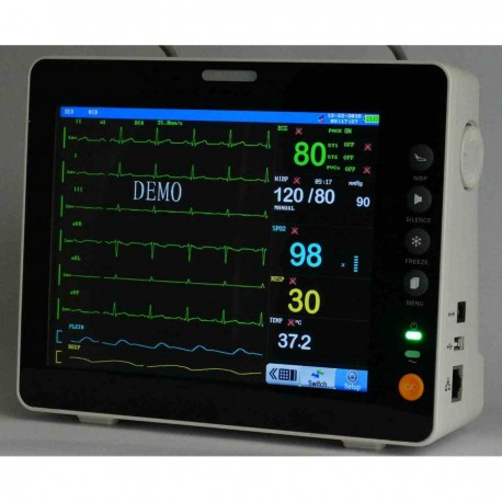 Monitor Multiparamétrico Veterinário de 8 Polegadas