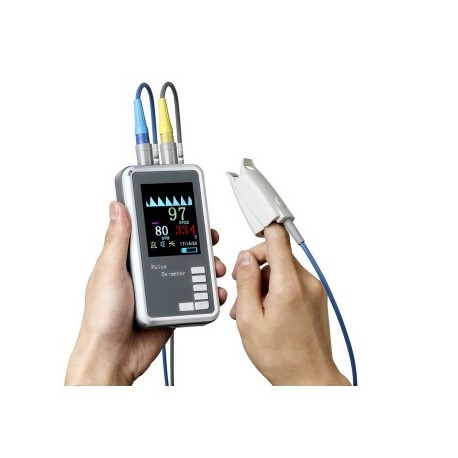 Oxímetro de Pulso de Portátil Tipo Palm (SpO2) c/ Temperatura