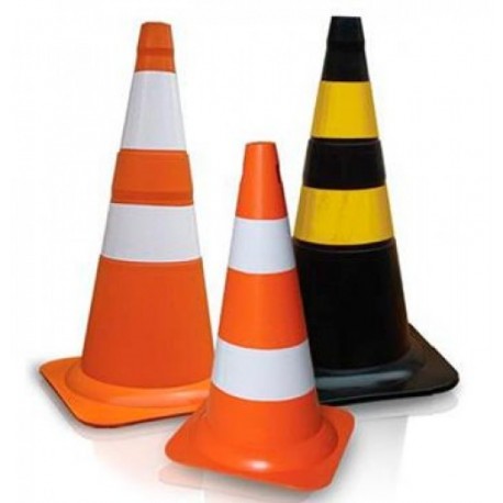 Cones de sinalização