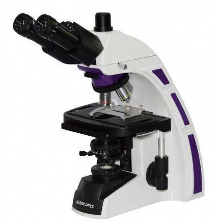 Microscópio Biológico - Trinocular Infinito Planacromático LED