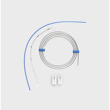 CATETER URETERAL DUPLO PIGTAIL com guia hidrofílica, 6Fr 28cm