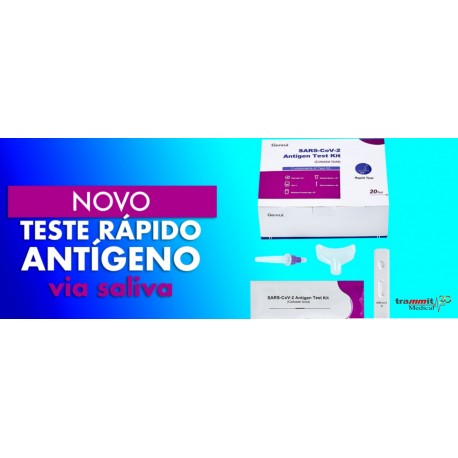 Testes rápido antígeno para Covid-19 via saliva