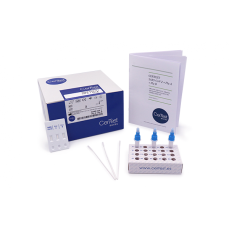 Teste Rápido Triplo  SARS-CoV-2 + Flu A + Flu B