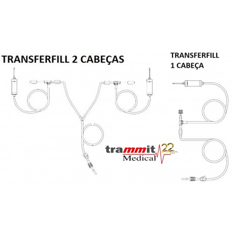 Conector para Tomografia e Ressonância Transferfill -1 ou 2 Cabeças
