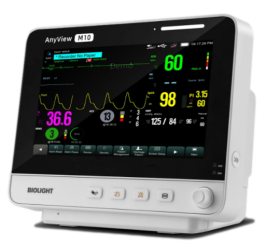 Monitores Multiparametro BIOLIGHT M12 - TELA LCD SCREEN 12 (ECG 5 LEAD, RESP, SP02, PNI, 2 TEMP, CAPNOGRAFIA S/SENSOR, + 2PI